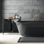 Cos de rufe dublu cu raft, 100 l, cadru otel, blat MDF, 72 x 73 x 33 cm - imagine 2