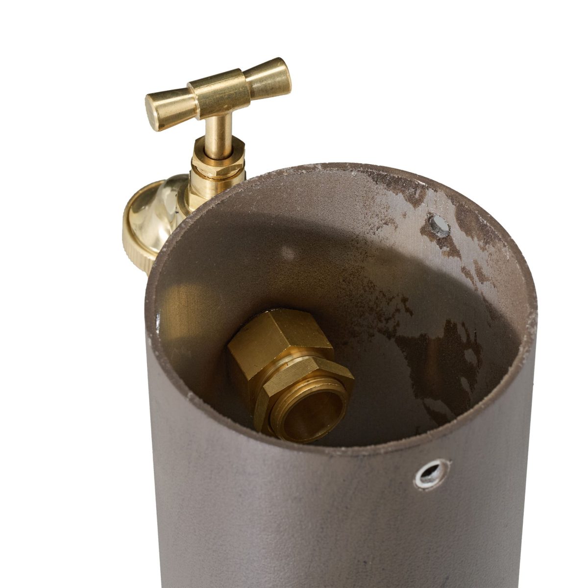 Cismea de gradina, design antic, cu robinet, 65 x 25 x 30 cm, maro inchis - imagine 9