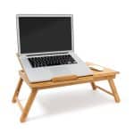 Masuta laptop/notebook-reglabil pe inaltime,rabatabil,bambus