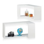 Rafturi de colt, set 2, dimensiuni diferite, MDF