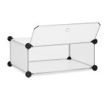 Pantofar tip dulap Relaxdays, transparent, 107 x 49 x 37 cm, 12 perechi - imagine 6