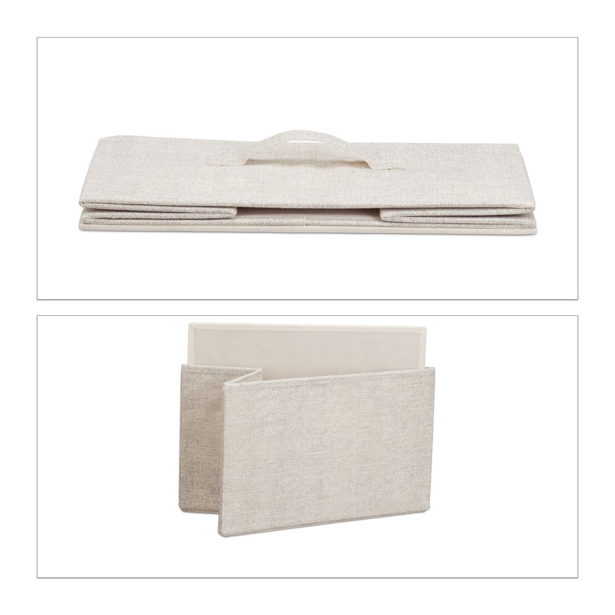Dulap pentru hol Relaxdays, bej, cu 4 sertare, din MDF, 105 x 45 x 30 cm - imagine 5