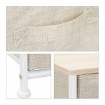 Dulap pentru hol Relaxdays, bej, cu 4 sertare, din MDF, 105 x 45 x 30 cm - imagine 6