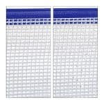 Set 6 Huse pentru documente, DIN A4 & A5, cu fermoar, impermeabile, PVC, transparent/albastru - imagine 7
