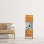 Dulap universal cu 3 rafturi, MDF/bambus, 101 x 32 x 30 cm - imagine 2