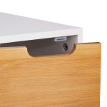 Dulap universal cu 3 rafturi, MDF/bambus, 101 x 32 x 30 cm - imagine 5