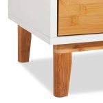 Dulap universal cu 3 rafturi, MDF/bambus, 101 x 32 x 30 cm - imagine 6