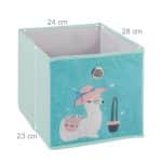 Raft pentru copii, 3 cutii textile pentru jucarii, 89 x 27,5 x 30 cm - imagine 4