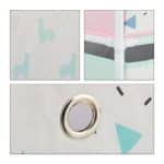 Raft pentru copii, 3 cutii textile pentru jucarii, 89 x 27,5 x 30 cm - imagine 7