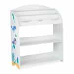 Raft pentru copii cu 4 cutii din stofa, PAL, 98 x 82,5 x 30 cm - imagine 6