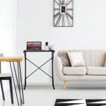 Masa stand pentru laptop multifunctionala, din MDF, negru 75 x 60 x 40 cm - imagine 2