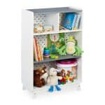 Raft pentru copii, 4 compartimente deschise, MDF,  90 x 60 x 30 cm