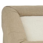 Casuta de pisici cu doua etaje, Relaxdays, 44 x 40 x 40cm, MDF, maro si alb - imagine 6