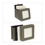 Scaun cu culcus pentru pisici, Relaxdays, 44 x 38 x 38 cm, MDF, gri/alb - imagine 3