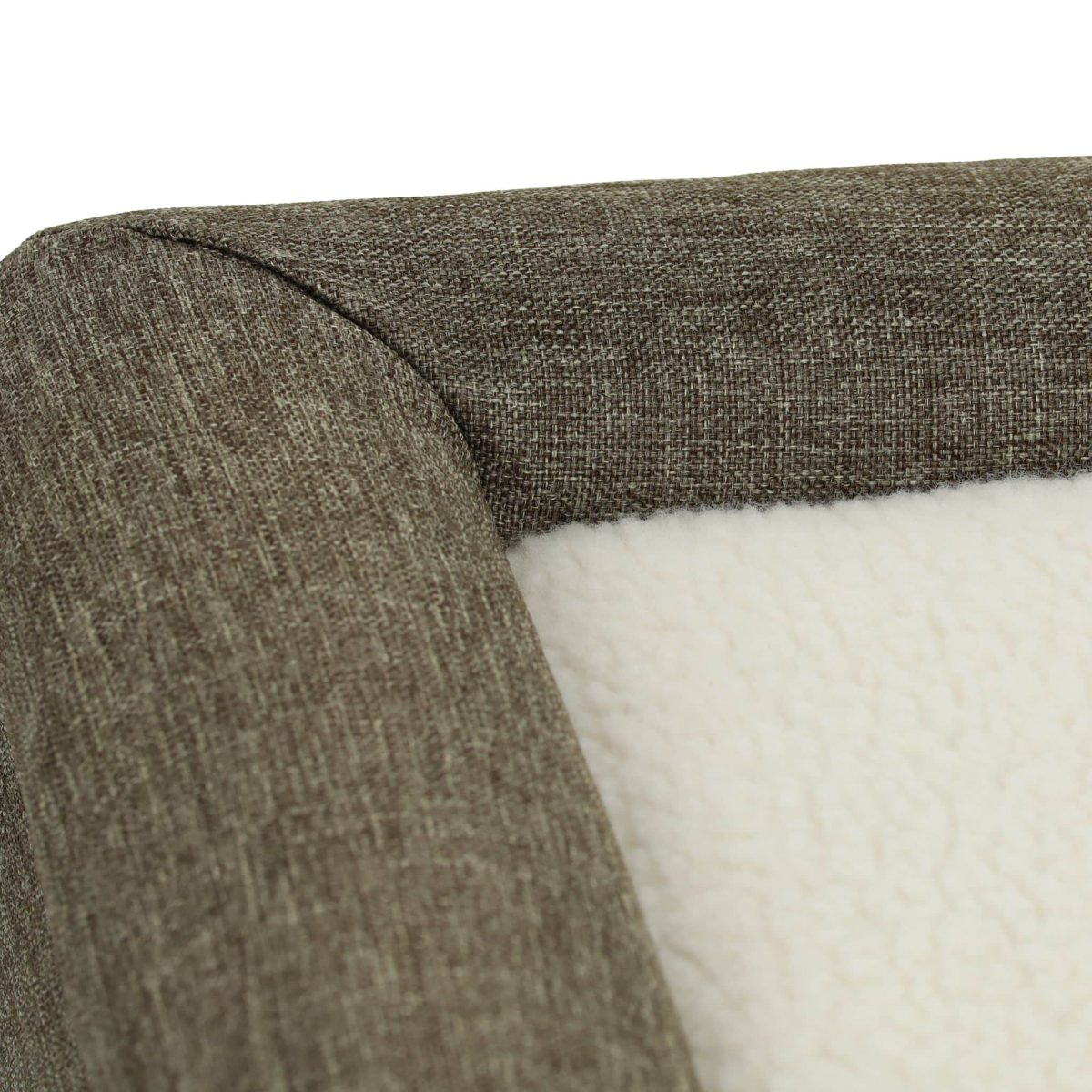 Scaun cu culcus pentru pisici, Relaxdays, 44 x 38 x 38 cm, MDF, gri/alb - imagine 4