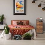 Comoda Relaxdays, model industrial, MDF, maro inchis, 92 x 45 x 30 cm - imagine 5