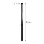 Bata de baseball, aluminiu, negru, 86 x 5 cm - imagine 4