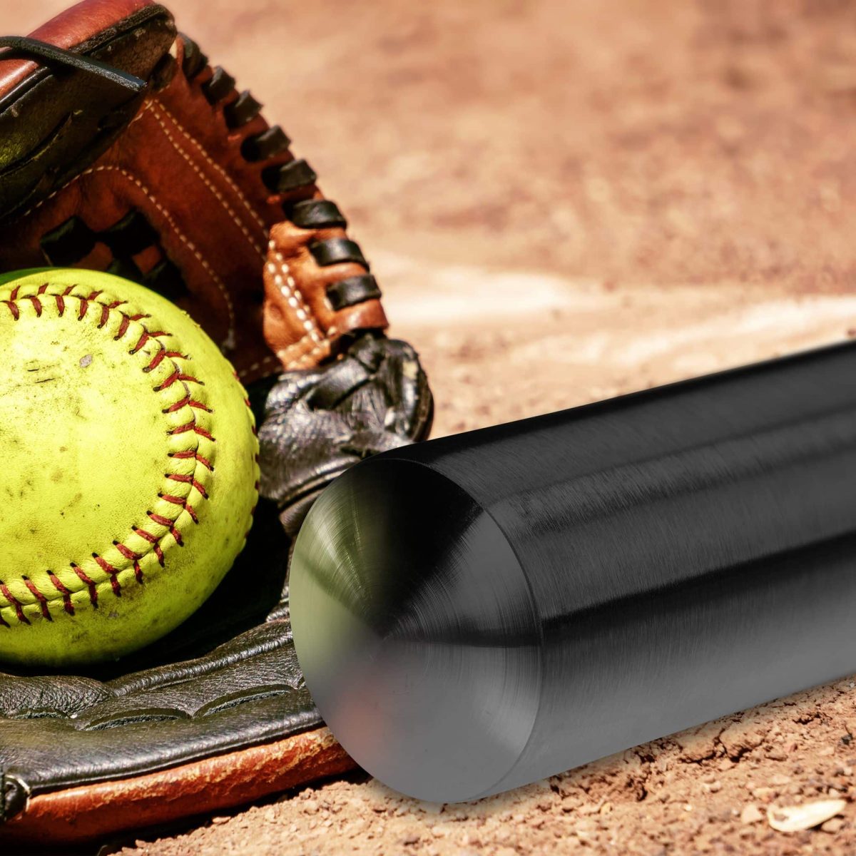 Bata de baseball, aluminiu, negru, 86 x 5 cm - imagine 5
