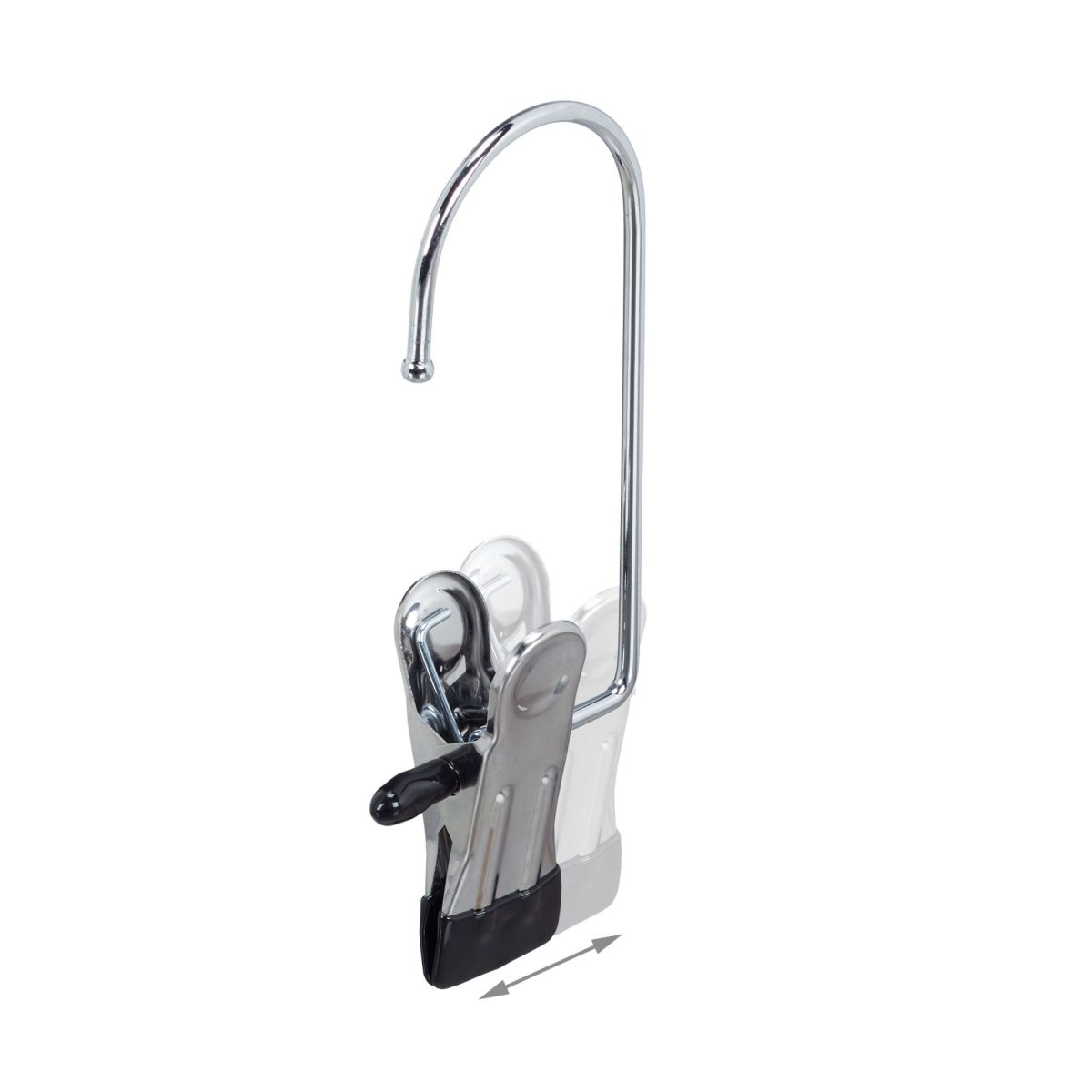 Suport cu 6 rafturi pentru pantofi, Relaxdays, 7 agatatori, dimensiuni 153 x 99 x 30 cm, capacitate 27 perechi pantofi, gri - imagine 6