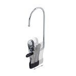 Suport cu 6 rafturi pentru pantofi, Relaxdays, 7 agatatori, dimensiuni 153 x 99 x 30 cm, capacitate 27 perechi pantofi, gri - imagine 6