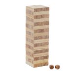 Joc tip turn Jenga, din lemn, natur, 51 piese