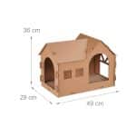 Casuta moderna pentru pisici, 36 x 49 x 29 cm, maro - imagine 2