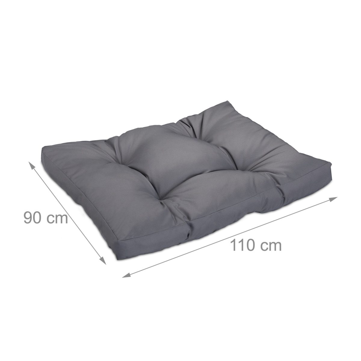 Perna pentru caini, lavabila, impermeabil, confortabila, 110 x 90 cm, gri - imagine 2