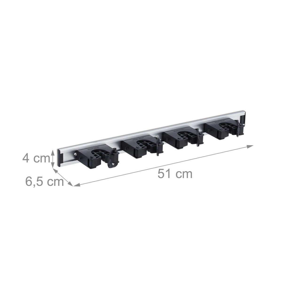 Suport de perete pentru diverse unelte, set 2, 4 x 51 x 6,5 cm - imagine 4