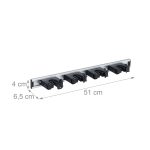 Suport de perete pentru diverse unelte, set 2, 4 x 51 x 6,5 cm - imagine 4