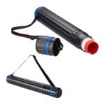 Rola telescopica, 2 bucati, pentru afise, schite sau postere, pana la dimensiunea A0, curea de transport reglabila, capac cu surub, 64 - 100 cm, plastic, negru/rosu