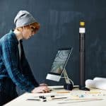 Rola telescopica, 2 bucati, pentru afise, schite sau postere, pana la dimensiunea A0, curea de transport reglabila, capac cu surub, 64 - 100 cm, plastic, negru/rosu - imagine 2
