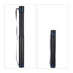 Rola telescopica, 2 bucati, pentru afise, schite sau postere, pana la dimensiunea A0, curea de transport reglabila, capac cu surub, 64 - 100 cm, plastic, negru/rosu - imagine 7