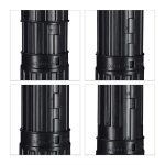 Rola telescopica, 2 bucati, pentru afise, schite sau postere, pana la dimensiunea A0, curea de transport reglabila, capac cu surub, 64 - 100 cm, plastic, negru/rosu - imagine 8