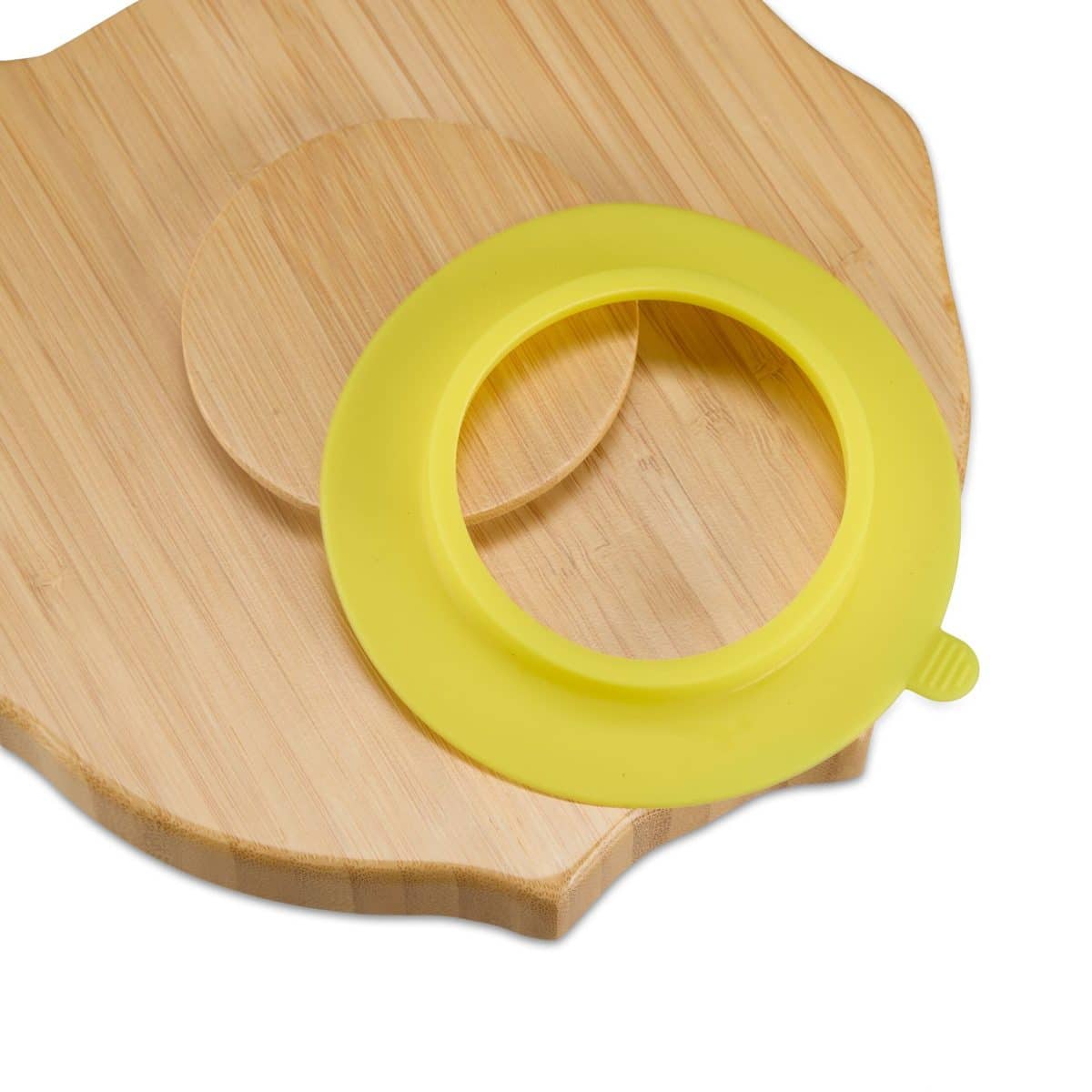 Farfurie pentru copii, ''Bufnita", din bambus, cu ventuza, 3 x 20,5 x 20 cm - imagine 6