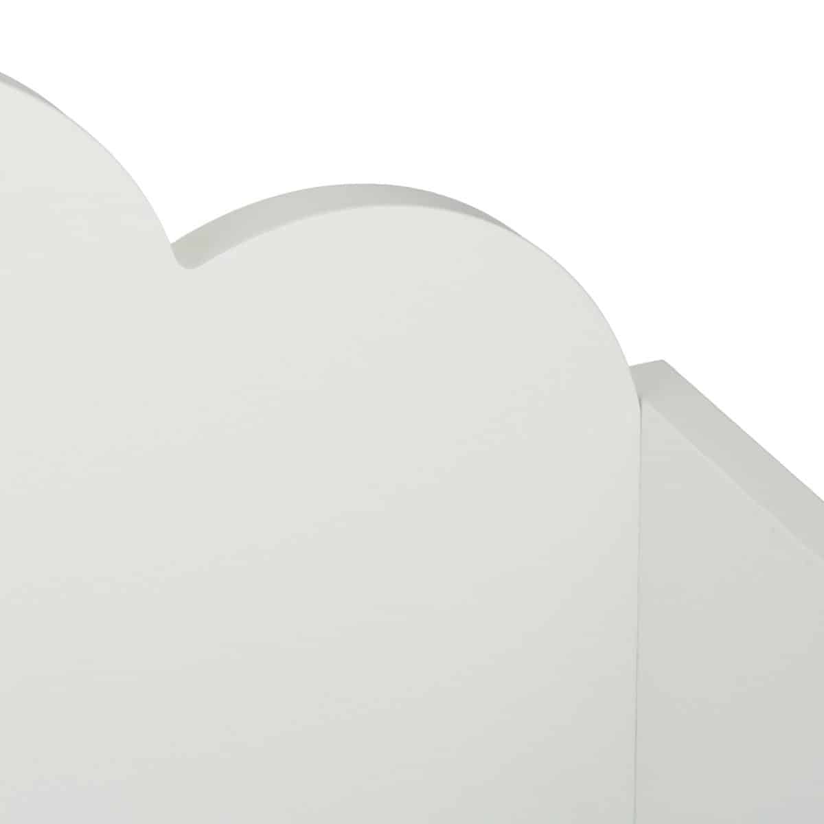 Cutie pentru jucarii, design nor, alb, MDF, 45 x 60 x 30 cm - imagine 7