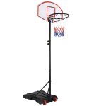 Cos de baschet pe roti, Reglabil H 179-209 cm