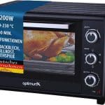 Cuptor electric cu convectie OptimumX, 60 L, 2200 W,  temperatura 40-230° , 5 moduri de gatire, accesorii incluse, 46.4 x 58.4 x 37.6