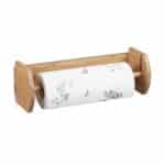 Suport pentru rola servetele de bucatarie, din bambus, 12 x 37 x 13 cm