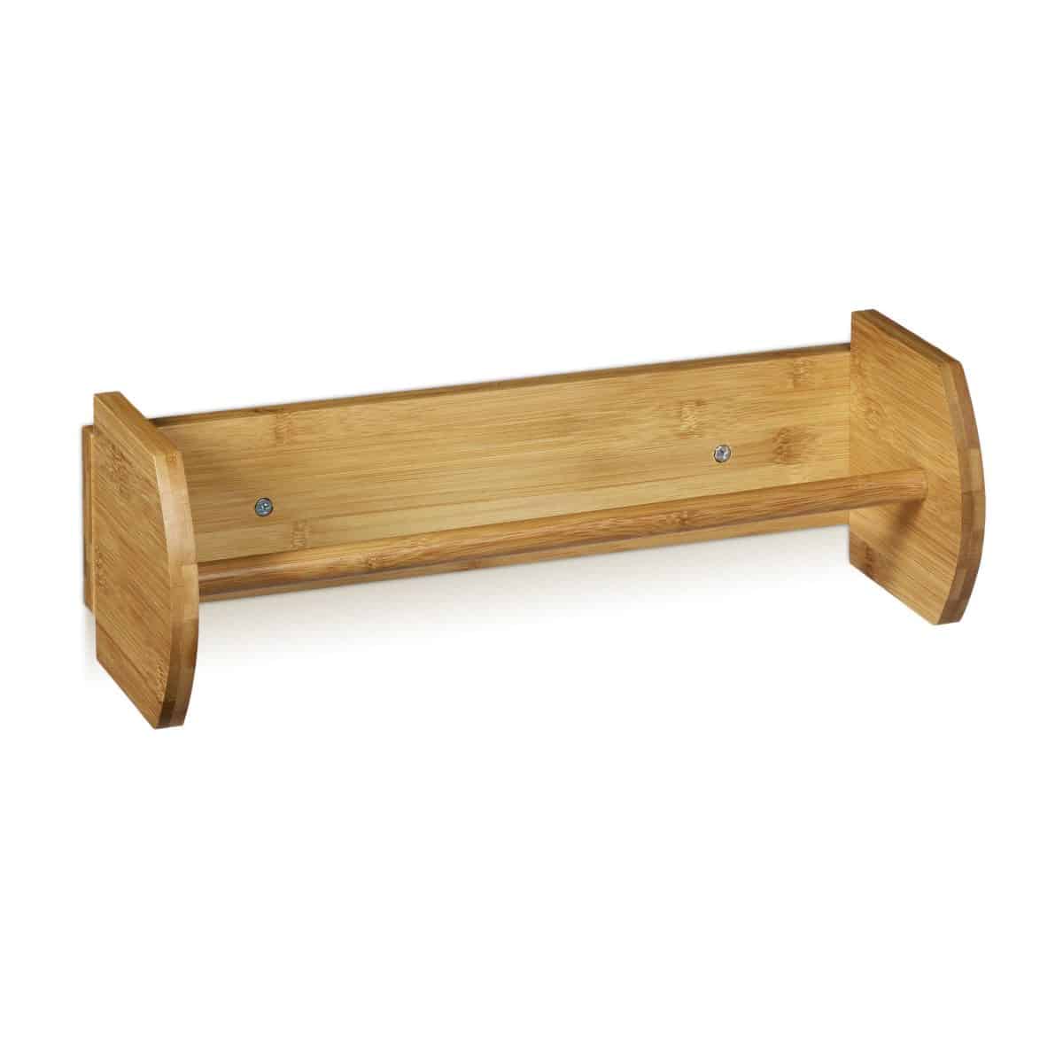 Suport pentru rola servetele de bucatarie, din bambus, 12 x 37 x 13 cm - imagine 3