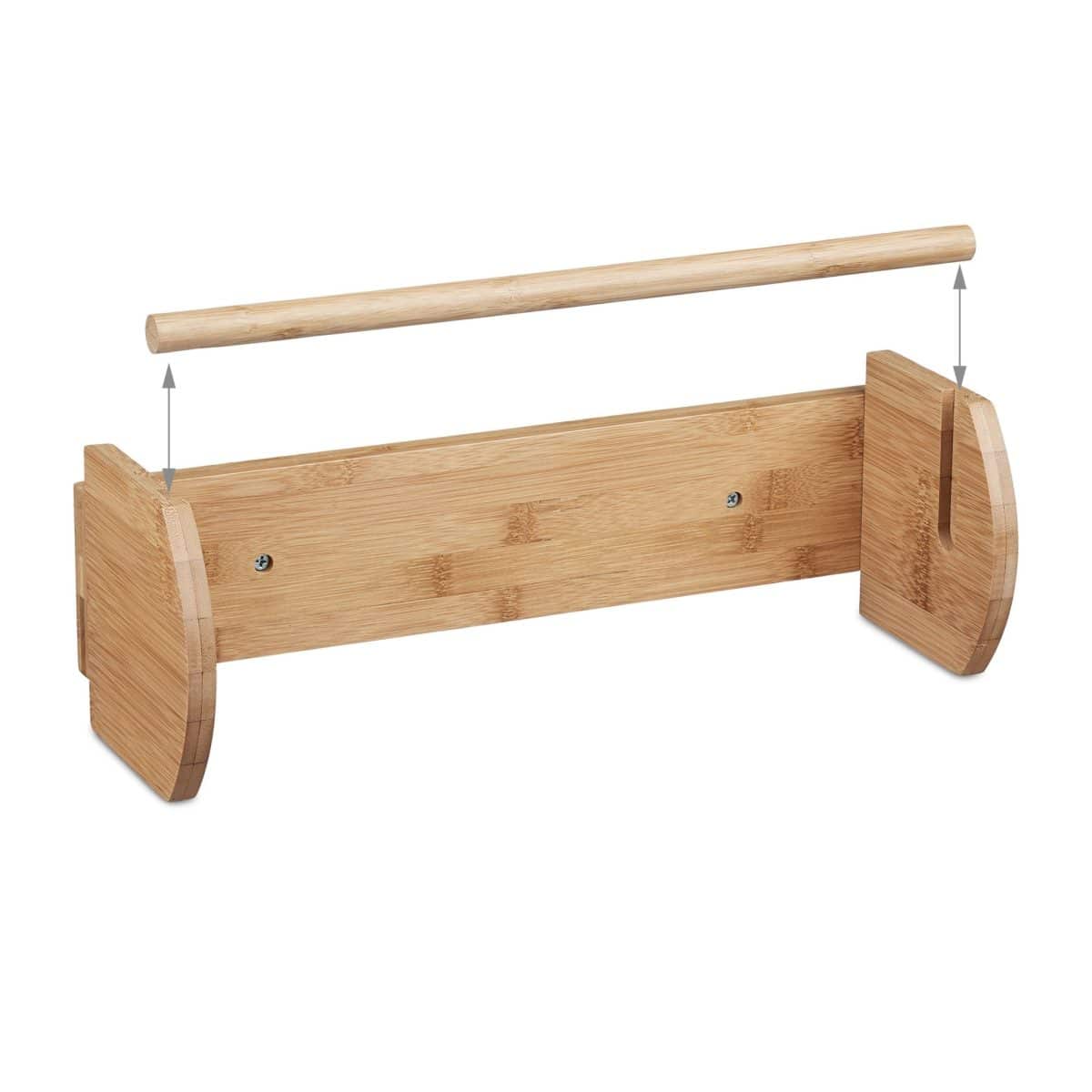 Suport pentru rola servetele de bucatarie, din bambus, 12 x 37 x 13 cm - imagine 4