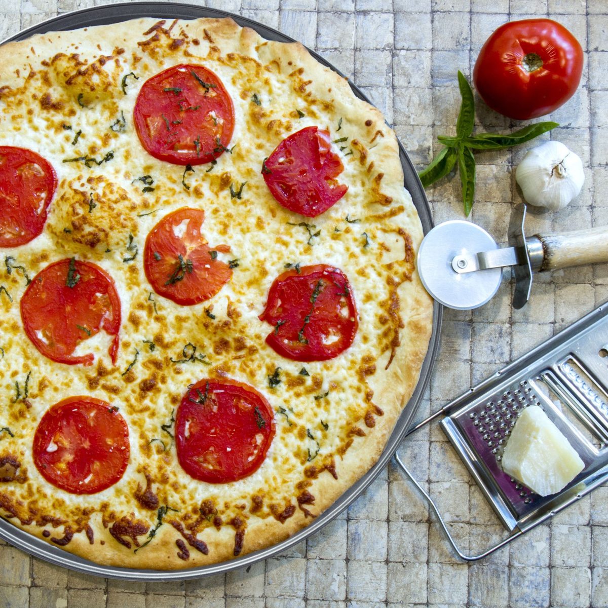 Set 2 tavi pentru pizza, negru, 1.3 x 32 x 32 cm - imagine 6