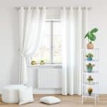 Raft din bambus, universal, alb, baie/bucatarie, 139,5 x 34,5 x 33 cm - imagine 6