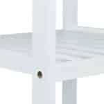Raft din bambus, universal, alb, baie/bucatarie, 139,5 x 34,5 x 33 cm - imagine 7