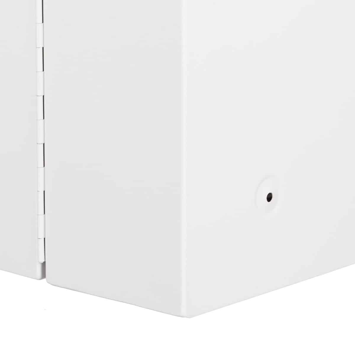Dulap de medicamente XXL Premium, 11 compartimente, otel, alb, 2 chei, inchidere magnetica, 53 x 53 x 20 cm - imagine 6