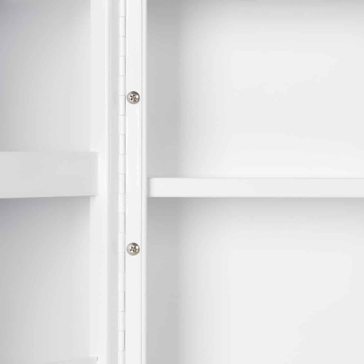 Dulap de medicamente XXL Premium, 11 compartimente, otel, alb, 2 chei, inchidere magnetica, 53 x 53 x 20 cm - imagine 7