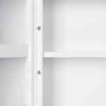 Dulap de medicamente XXL Premium, 11 compartimente, otel, alb, 2 chei, inchidere magnetica, 53 x 53 x 20 cm - imagine 7