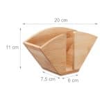 Suport servetele de masa, 11 x 20 x 7,5 cm, bambus - imagine 2