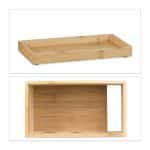 Organizator de cabluri, cutie din bambus, 16,5 x 25,5 x 14 cm, Relaxdays - imagine 5