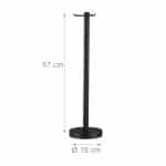 Set ustensile semineu modern 4 piese cu suport, otel si inox – lopata, carlig, matura, design elegant - imagine 2