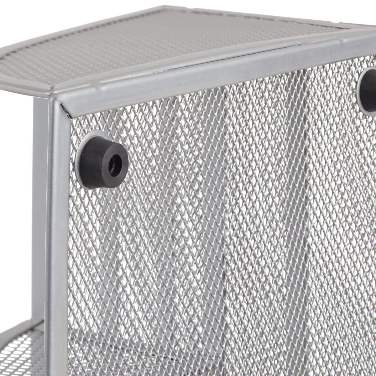 Organizator de birou, 5 compartimente, gri, 10,5 x 25,5 x 18 cm, Relaxdays - imagine 5